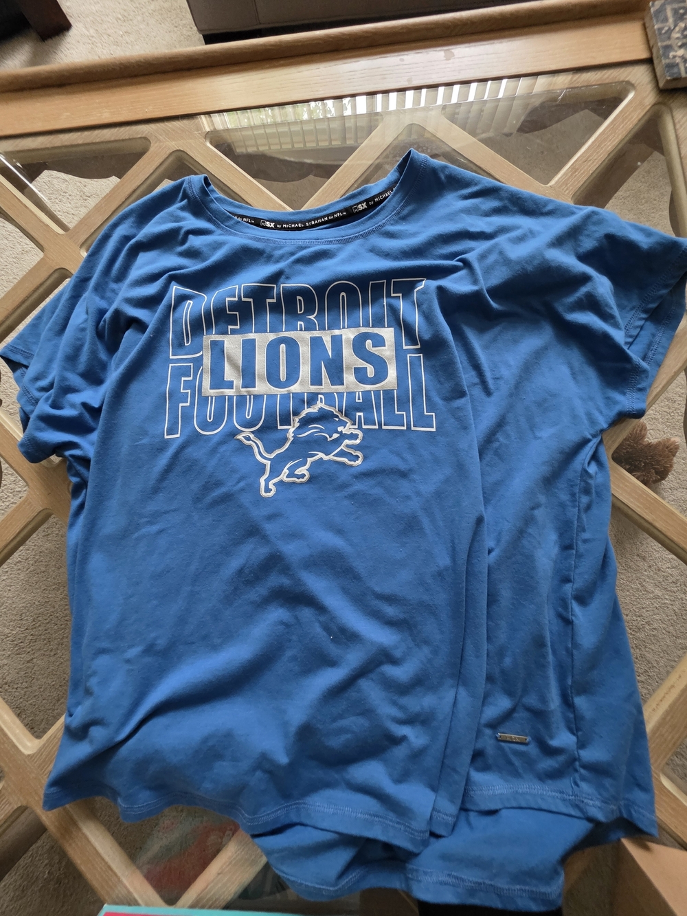 NFL Detroit Lions Blue Short Sleeve Tee